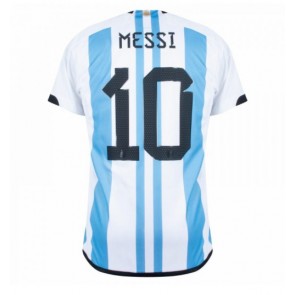Argentina Lionel Messi #10 Replika Hjemmebanetrøje VM 2022 Kortærmet
